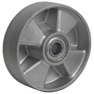 LAG Grey Aluminium Trolley Wheel 500 kg Load Capacity Die Cast Aluminium Hub Ball Bearing Bore 20mm 39036CC