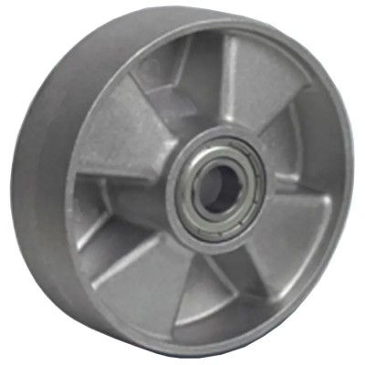 LAG Grey Aluminium Trolley Wheel 500 kg Load Capacity Die Cast Aluminium Hub Ball Bearing Bore 20mm 39036CC