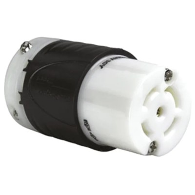 PASS & SEYMOUR 30A 120, 280V NEMA L21-20R Mains Socket Cable Mount Screw Terminal Nylon Body L2130C