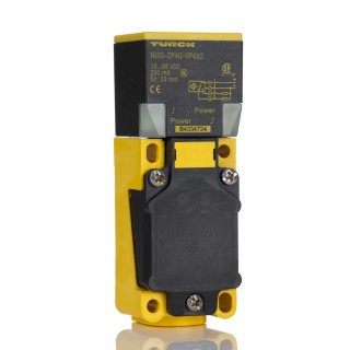 Turck Block Inductive Proximity Sensor 1/2-14 NPT in Thread, PNP Output, 65V DC, 200mA, 35mm Detection NI35-CP40-VP4X2