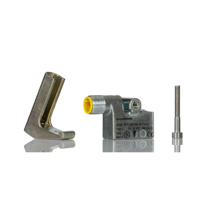 Turck Rectangular Inductive Proximity Sensor M12 Thread Metal Housing, 30V DC, 200mA Output BIM-IKT-AP6X-H1141 W/KLI3