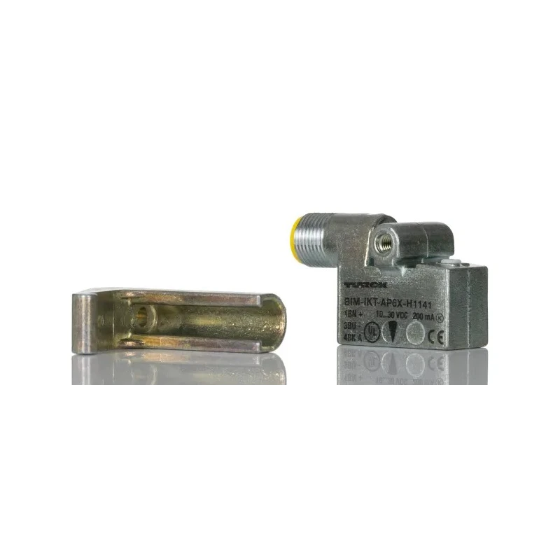 Turck Rectangular Inductive Proximity Sensor M12 Thread Metal Housing, 30V DC, 200mA Output BIM-IKT-AP6X-H1141 W/KLI3