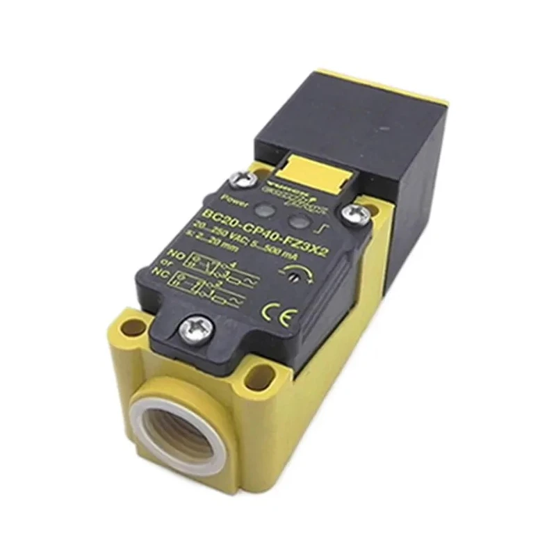 Turck Block Capacitive Proximity Sensor 20 mm Detection Range, 2-Wire Output, 500mA Switching Current, 250V BC20-CP40-FZ3X2