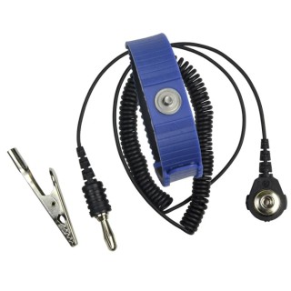 SCS ESD Grounding Wrist Strap Anti-Static Adjustable Fabric Band with Retractable Coil Cord 4650