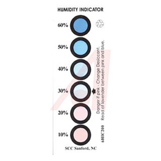 SCS Blue Black Blotting Paper ESD Label Humidity Indicator 120.65 mm x 39.62 mm 6HIC200