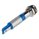 RS PRO Blue Panel Mount Indicator 24V dc 20mA Solder Lug Termination IP67 Flush Bezel 838-5598