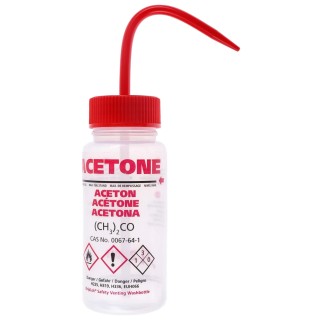 RS PRO 250ml Polyethylene Wide Neck LDPE Wash Bottle with Safety Venting 838-6361