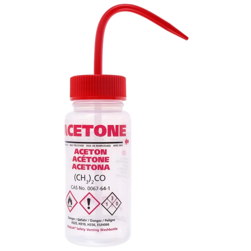 RS PRO 250ml Polyethylene Wide Neck LDPE Wash Bottle with Safety Venting 838-6361