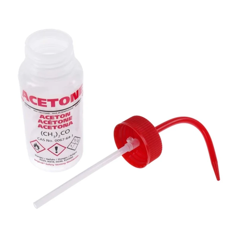 RS PRO 250ml Polyethylene Wide Neck LDPE Wash Bottle with Safety Venting 838-6361