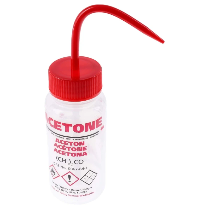 RS PRO 250ml Polyethylene Wide Neck LDPE Wash Bottle with Safety Venting 838-6361