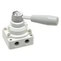 SMC Lever Pneumatic Manual Control Valve VH200 Series, 1/4 in NPT, 4/2 Function, Die Cast Aluminium, Maximum Pressure 1 Mpa 