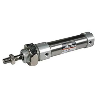 SMC 25 mm Pneumatic Piston Rod Cylinder Aluminium Alloy Body, Double Acting, Rubber Cushioning, 88mm Length CD85