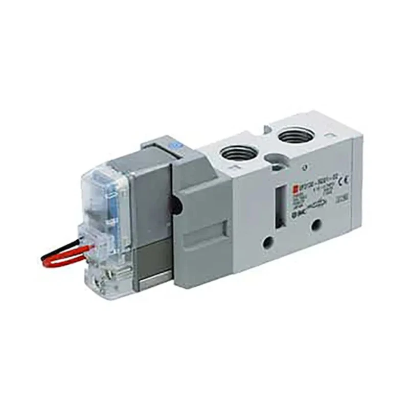 SMC Pneumatic Solenoid Valve, 5 Ports, Rc 1/4 Thread, 24V DC, 0.7 Mpa Pressure, VF3000 Series 