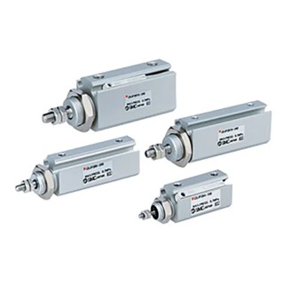 SMC 5 mm Pneumatic Piston Rod Cylinder, Aluminium Alloy Body, Double Acting, Panel Mount, Rubber Cushioning CJP2