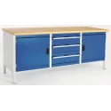 Bott Steel Heavy-Duty Workbench 800kg Max Load 2m x 750mm x 840mm 41002055.11v