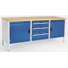 Bott Steel Heavy-Duty Workbench 800kg Max Load 2m x 750mm x 840mm 41002055.11v