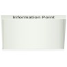 Bott White Magnetic Metal Steel Frame Notice Board 1.2 m Height 700mm Width 16601050.16
