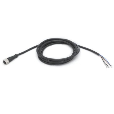 Banner Sensor Actuator Cable Female 5 Way M12 to Male/Female Unterminated, Polyvinyl Chloride Jacket, Black MQDEC2-515
