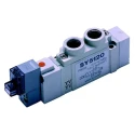 SMC Pneumatic Solenoid Valve One-Touch Fitting 6 mm, 24V DC, 0.7 MPa, Die Cast Aluminium SY5000 