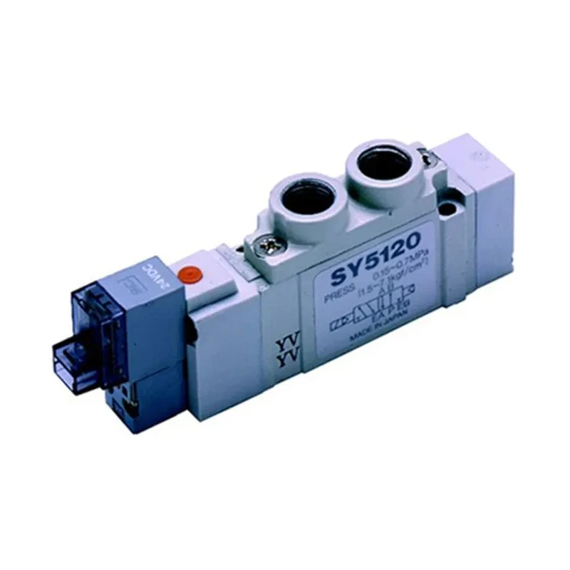 SMC Pneumatic Solenoid Valve One-Touch Fitting 6 mm, 24V DC, 0.7 MPa, Die Cast Aluminium SY5000 