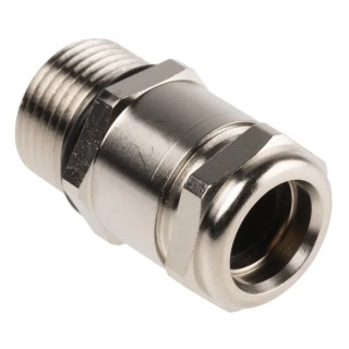 Lapp SKINDICHT Series Cable Gland M20 Thread Size, Brass Nickel-Plated, IP68 Rated, Cable Diameter 8.5-10.8mm 59000320