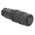Turck Circular Connector, 14 Contacts, Cable Mount, Plug, Female Contact, IP67 Rated, M16 Size, 3A Current, 60V BK 14-0