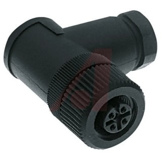 Turck Industrial Circular Connector, 4 Contacts, Cable Mount, M12 Size, Female Plug, IP67 Rated, B Series B 8241-0/PG 9