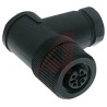 Turck Industrial Circular Connector, 4 Contacts, Cable Mount, M12 Size, Female Plug, IP67 Rated, B Series B 8241-0/PG 9