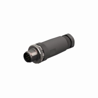 Turck Industrial Circular Connector, 8 Contacts, Cable Mount, M12 Size, Socket Male, IP67 Rated, Plastic Housing BS 8181-0
