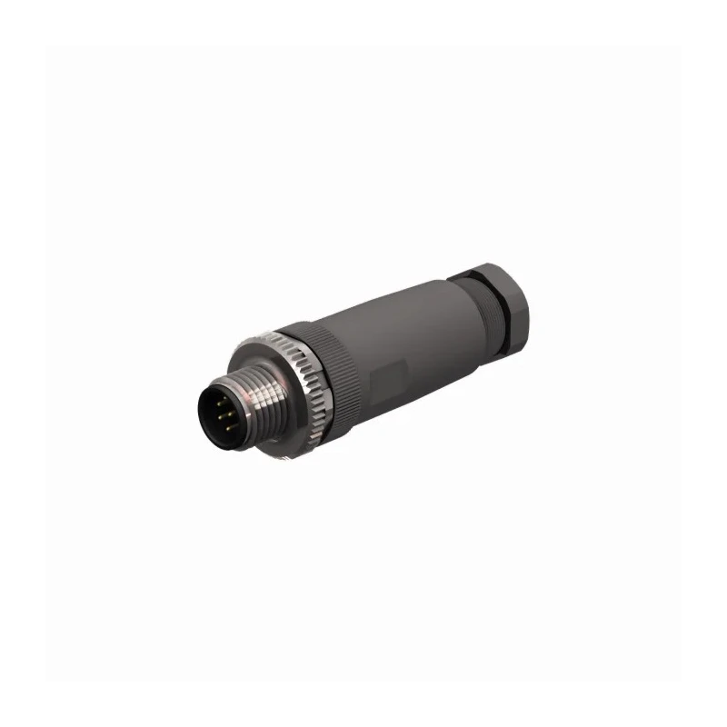 Turck Industrial Circular Connector, 8 Contacts, Cable Mount, M12 Size, Socket Male, IP67 Rated, Plastic Housing BS 8181-0