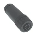 Turck Circular Connector Cable Mount, 8 Contacts, M12 Size, Female Plug, IP67 Rated, Nylon Housing, Gold Plated B 8181-0