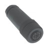 Turck Circular Connector Cable Mount, 8 Contacts, M12 Size, Female Plug, IP67 Rated, Nylon Housing, Gold Plated B 8181-0