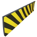 RS PRO Black Yellow Nitrile Rubber (NBR) Impact Protector 5 m Length 30 mm Width 300 mm Height 20 mm Thickness Fire 840-0619