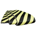 RS PRO Black Yellow Nitrile Rubber (NBR) Impact Protector 5 m Length 30 mm Width 300 mm Height 20 mm Thickness Fire 840-0619