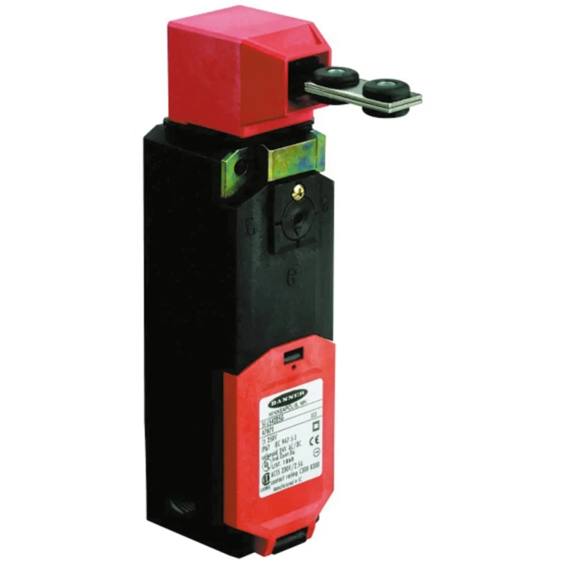 Banner SI-LS42 Series Solenoid Interlock Switch, Power to Unlock, Plastic Housing, IP67, 24V AC/DC, Model 