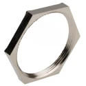 Lapp Silver Nickel Plated Brass Cable Gland Locknut PG36 Thread 200°C Operating Temperature PG36