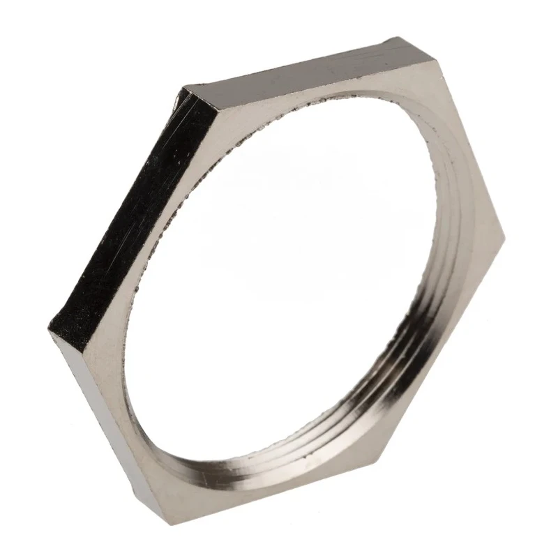Lapp Silver Nickel Plated Brass Cable Gland Locknut PG36 Thread 200°C Operating Temperature PG36