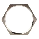 Lapp Silver Nickel Plated Brass Cable Gland Locknut PG36 Thread 200°C Operating Temperature PG36
