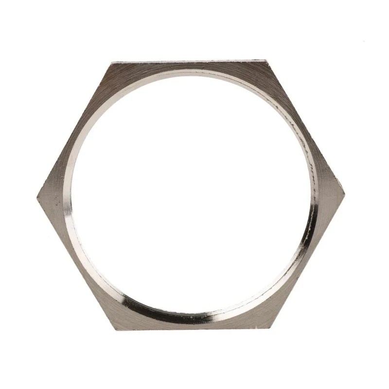 Lapp Silver Nickel Plated Brass Cable Gland Locknut PG36 Thread 200°C Operating Temperature PG36