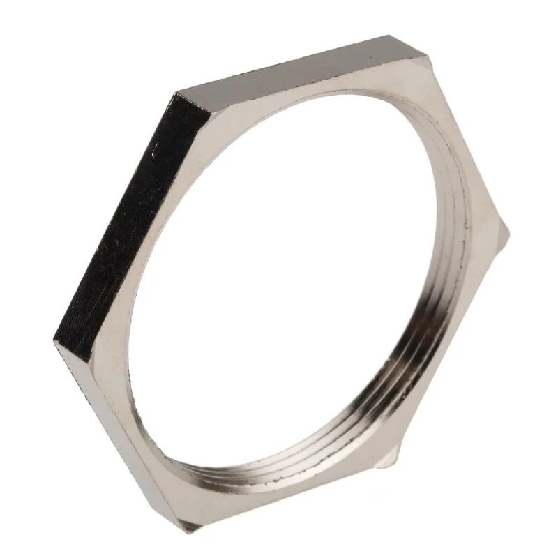 Lapp Silver Nickel Plated Brass Cable Gland Locknut PG36 Thread 200°C Operating Temperature PG36