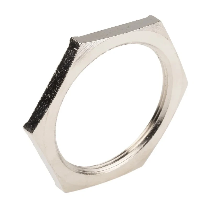 Lapp Silver Nickel Plated Brass Cable Gland Locknut M50 52103360