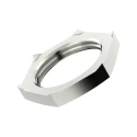 Lapp Silver Nickel Plated Brass Cable Gland Locknut M50 52103360