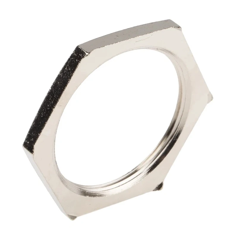 Lapp Silver Nickel Plated Brass Cable Gland Locknut M50 52103360