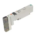 SMC Pneumatic Solenoid Valve 5 Ports Threaded One-Touch Fitting 24V DC 1W Double Solenoid 5/4 NC VQ100 Series 