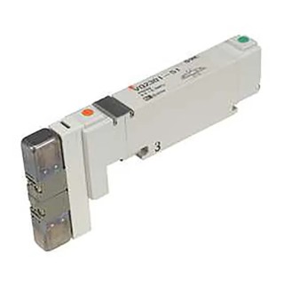 SMC Pneumatic Solenoid Valve 5 Ports Threaded One-Touch Fitting 24V DC 1W Double Solenoid 5/4 NC VQ100 Series 
