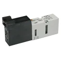 SMC Pneumatic Solenoid Valve Single M5 x 0.8, 24V DC, Rubber Seal, Die Cast Zinc Body VQD1151-5MO-Q
