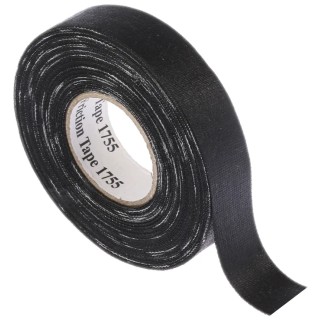 3M 4910F Temflex 1755 Black Cloth Tape, Rubber Finish, 19.1mm Width x 18m Length 1755-3/4X60FT