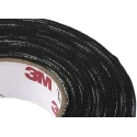 3M 4910F Temflex 1755 Black Cloth Tape, Rubber Finish, 19.1mm Width x 18m Length 1755-3/4X60FT
