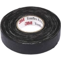 3M 4910F Temflex 1755 Black Cloth Tape, Rubber Finish, 19.1mm Width x 18m Length 1755-3/4X60FT