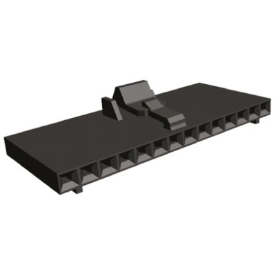 TE Connectivity AMPMODU MTE Female Connector Housing 2.54 mm Pitch 15 Way 1 Row Straight 1-104257-4